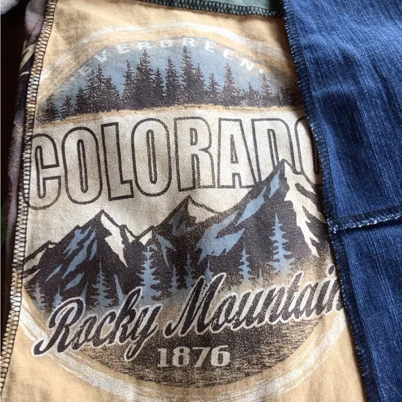 JuJu gear denim patchwork skirt - Picture 11 of 11